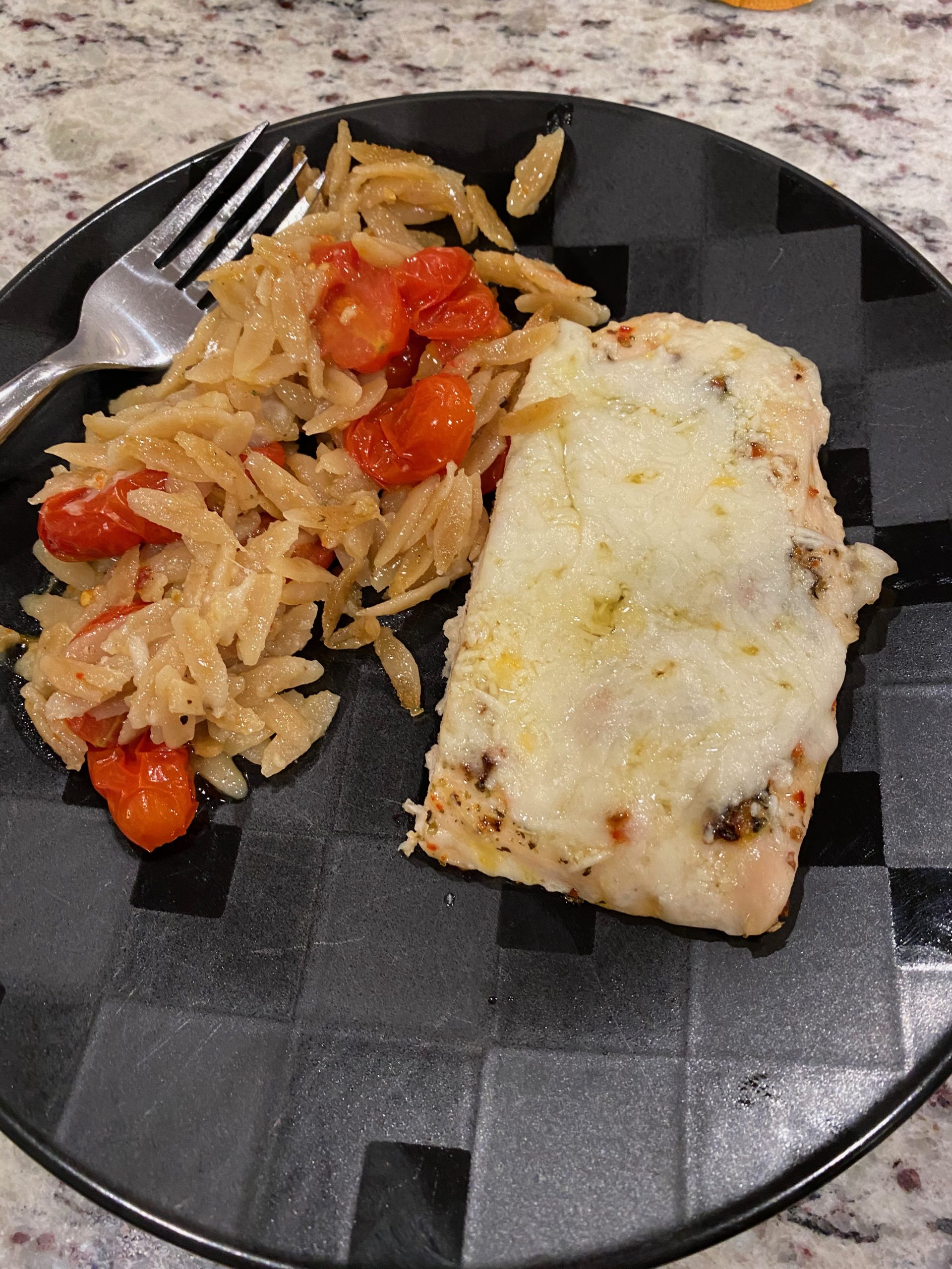 Garlic-Butter Orzo Chicken Casserole