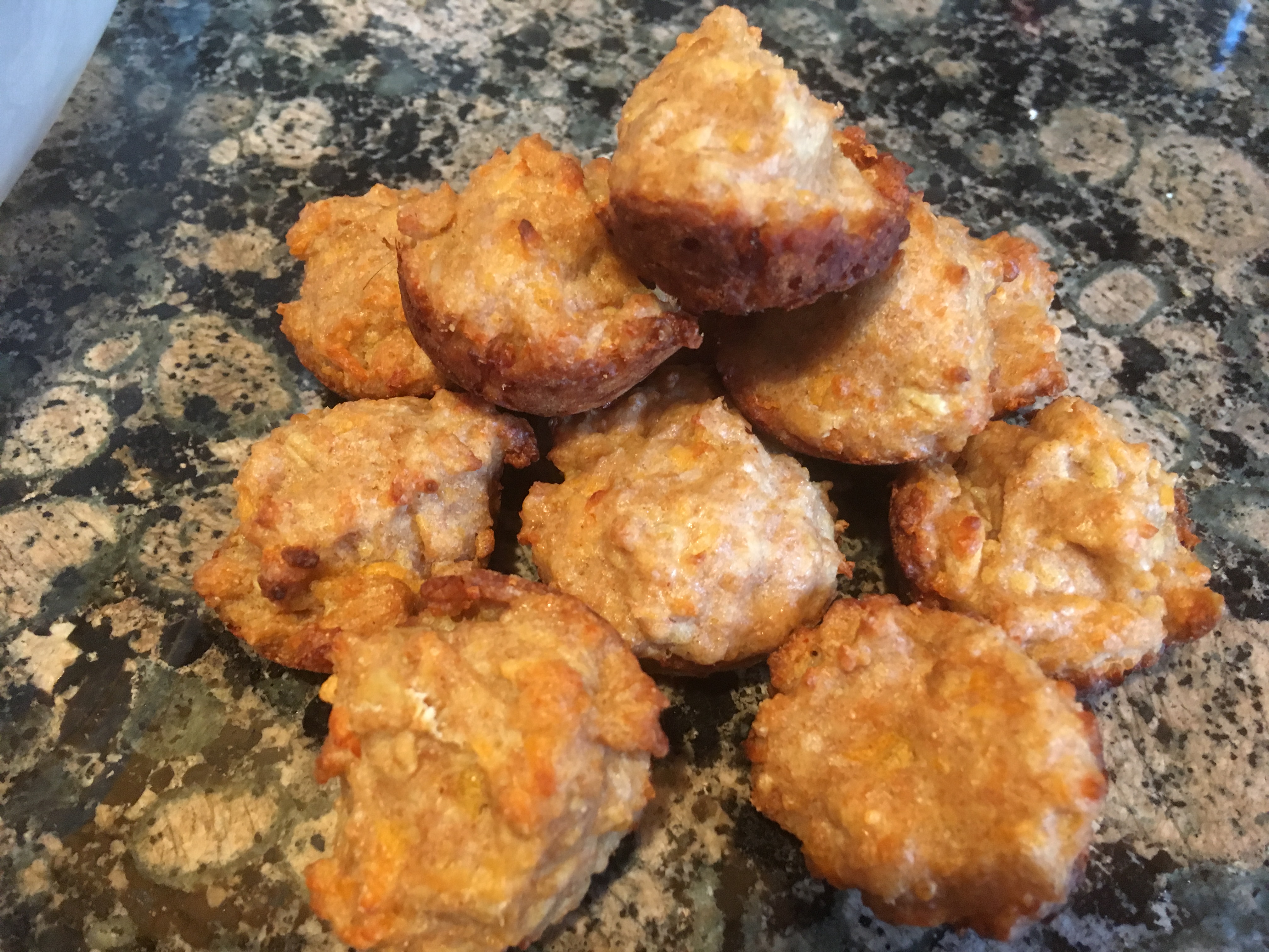 Apple and Cheddar Puppy Cakes