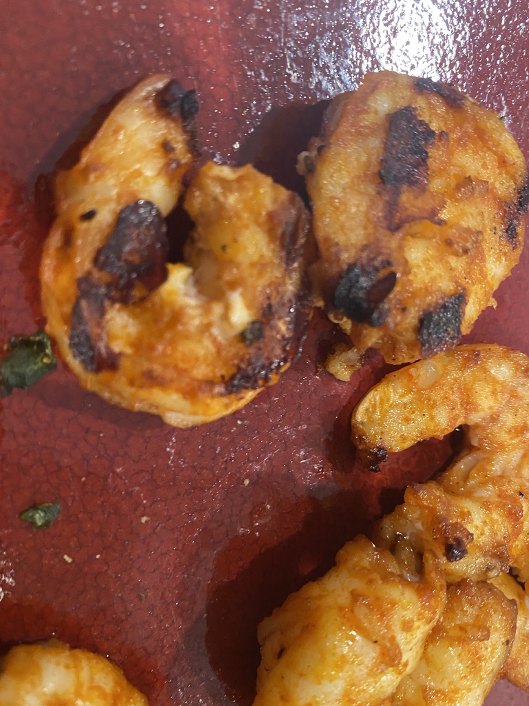 Smokey shrimp with Marie Rose Sauce