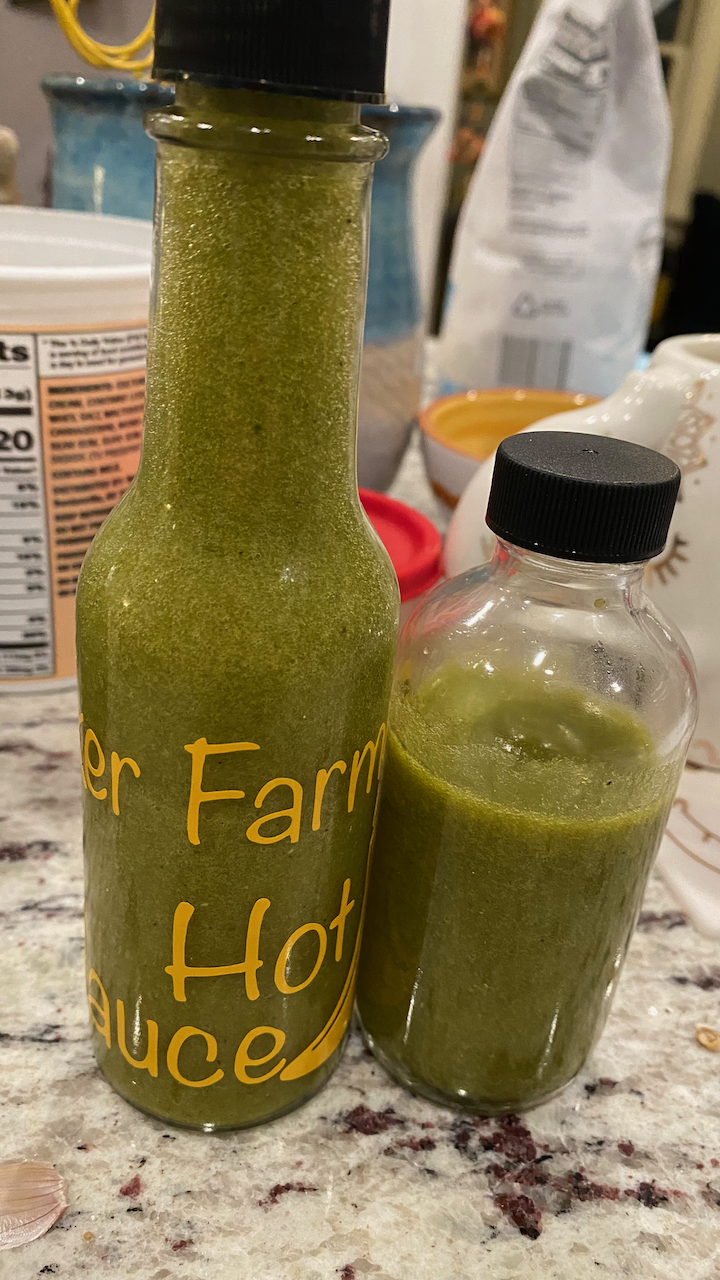 Roasted Green Chili Hot Sauce
